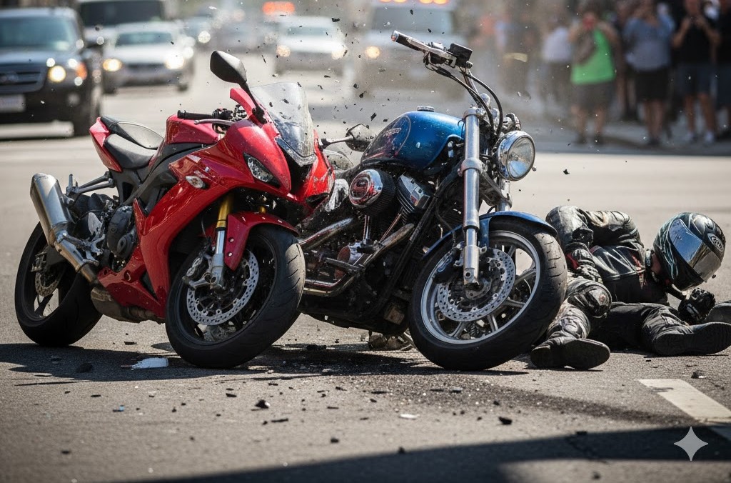 गौलापार में दो बाइकों की भिडंत, फर्नीचर कारोबारी की मौत