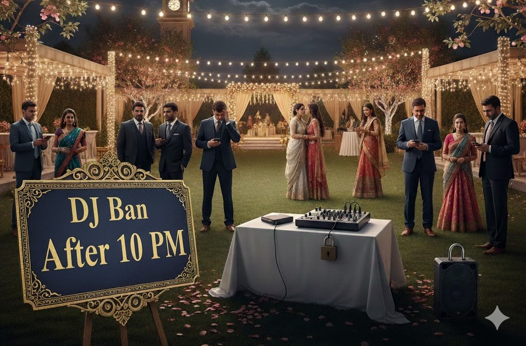 बारात में बाजे की परमिशन, हाई बेस डीजे पर बैन