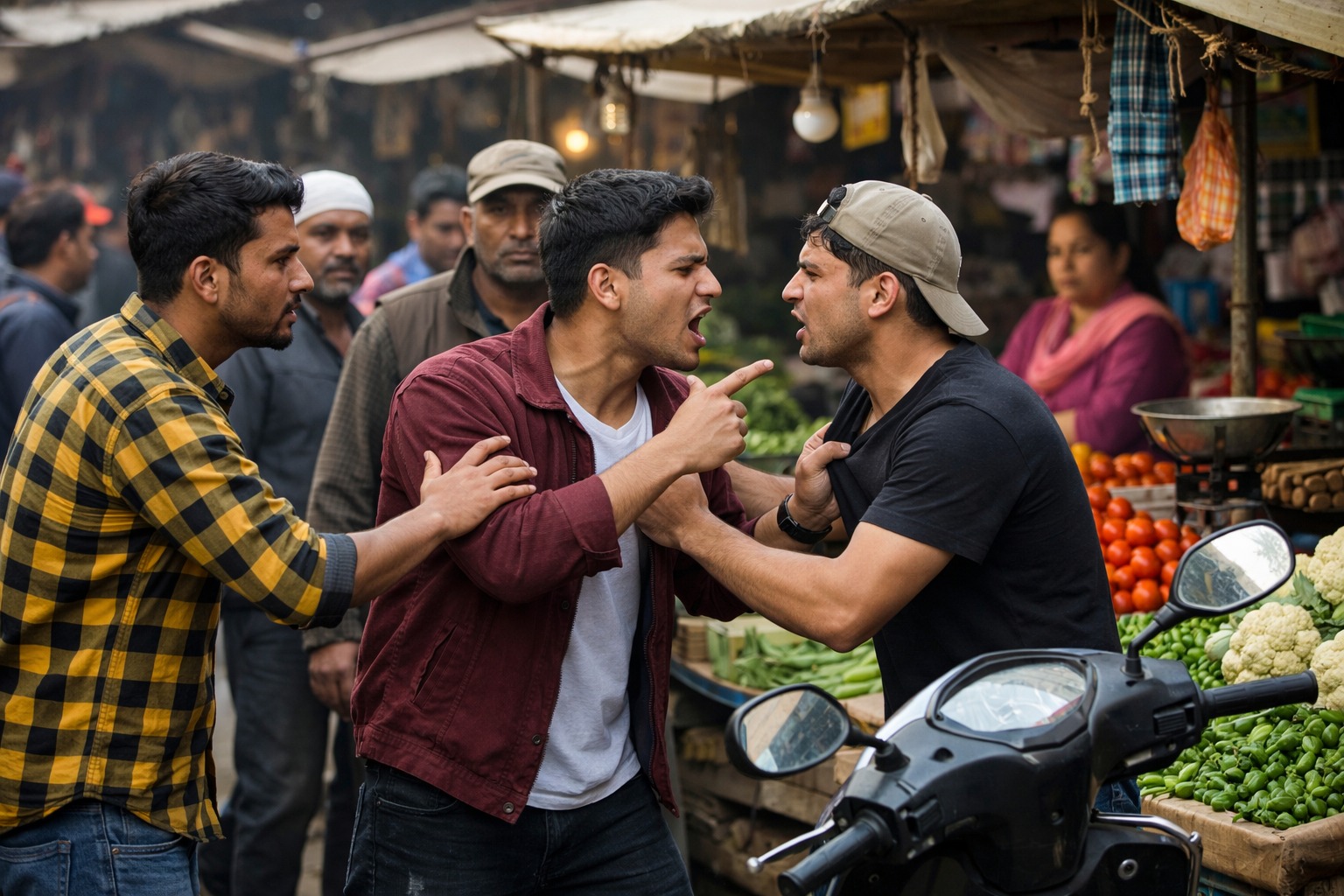 स्कूटी नहीं हटाई तो चेहरे पर चलाया चाकू, नाक से होंठ तक 12 टांके