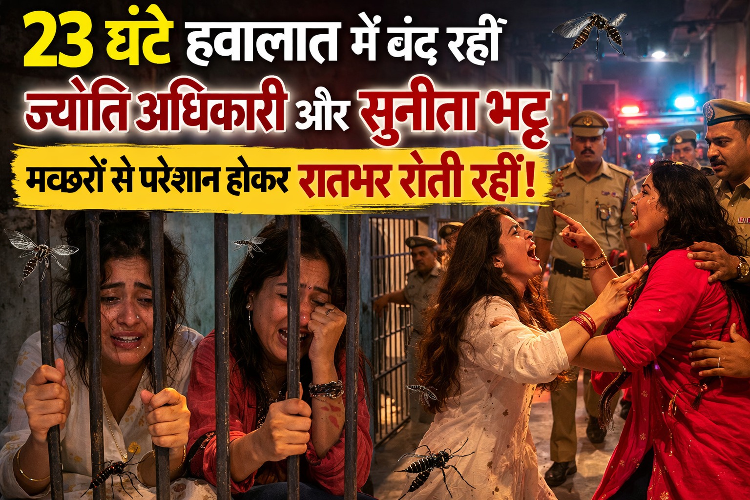 मच्छरों ने रातभर नोंचा, फूट-फूटकर रोई ज्योति अधिकारी