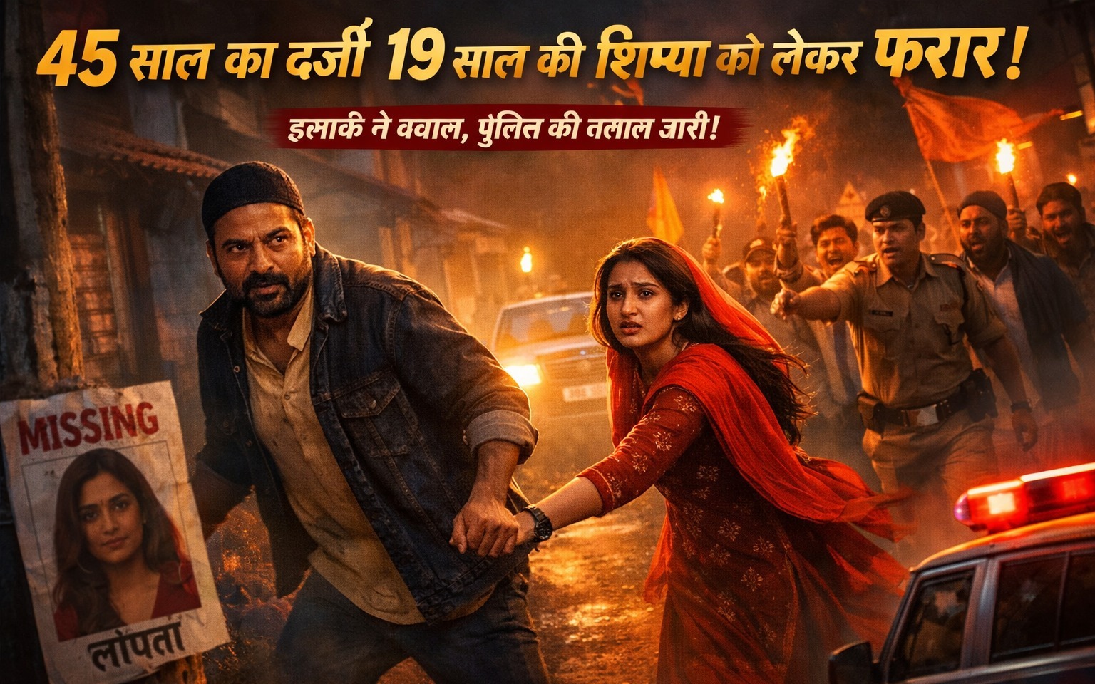 45 साल का दर्जी रहमत 19 साल की शिष्या सुमन को लेकर फरार