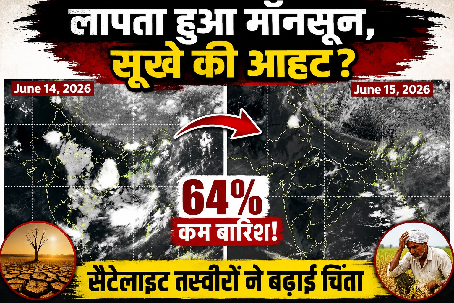 लापता हुआ मॉनसून, सूखे की आहट?